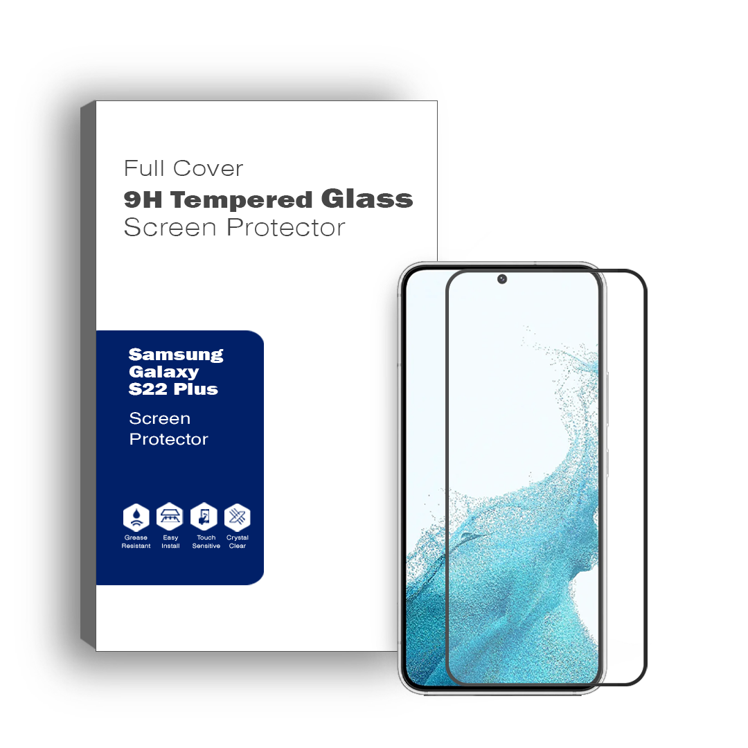 5D Full Coverage Tempered Glass Screen Protector for Samsung Galaxy S22 Plus