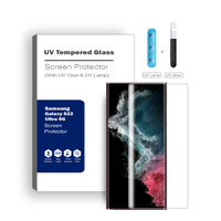 Thumbnail for Advanced UV Liquid Glue 9H Tempered Glass Screen Protector for Samsung Galaxy S22 Ultra 5G - Ultimate Guard, Screen Armor, Bubble-Free Installation