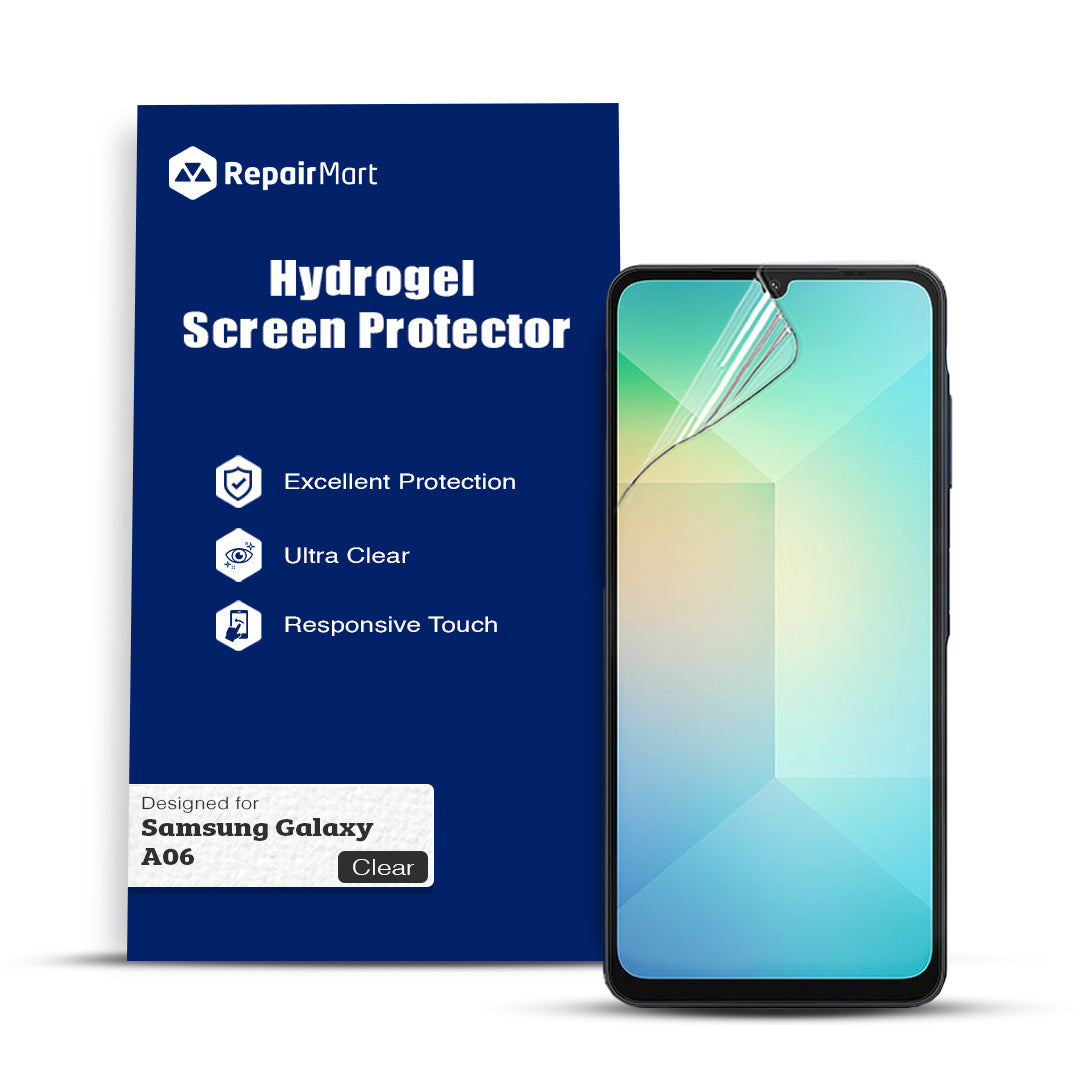 Samsung Galaxy A06 Compatible Premium Hydrogel Screen Protector With Full Coverage Ultra HD