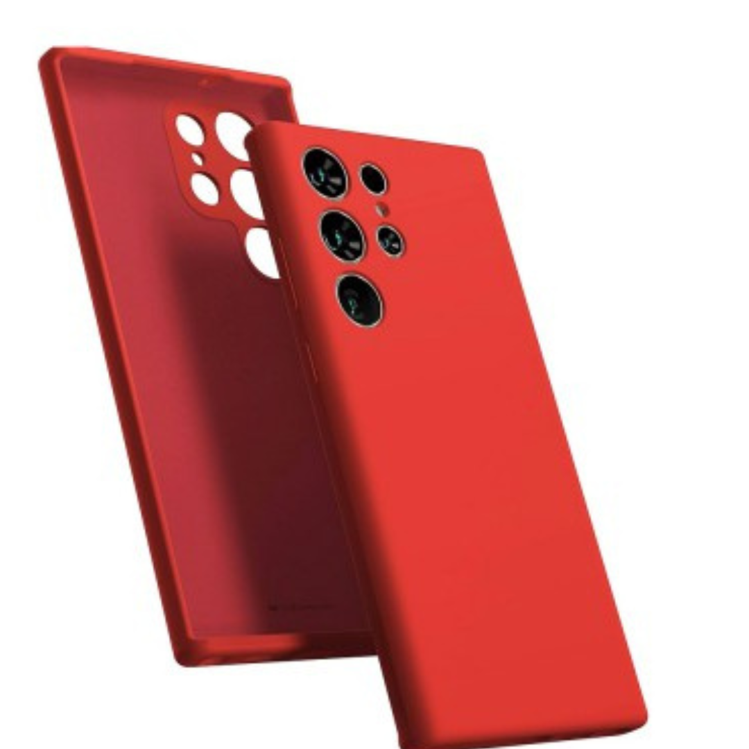 Samsung Galaxy S23 Ultra Compatible Case Cover With Premium Silicone - Red