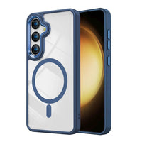 Thumbnail for Samsung Galaxy S25 Ultra Case Cover - Non-Slippery, Clear & Hard, Shock & Scratch Protection With Rear Camera Lens Guard & MagSafe Compatibility - Blue
