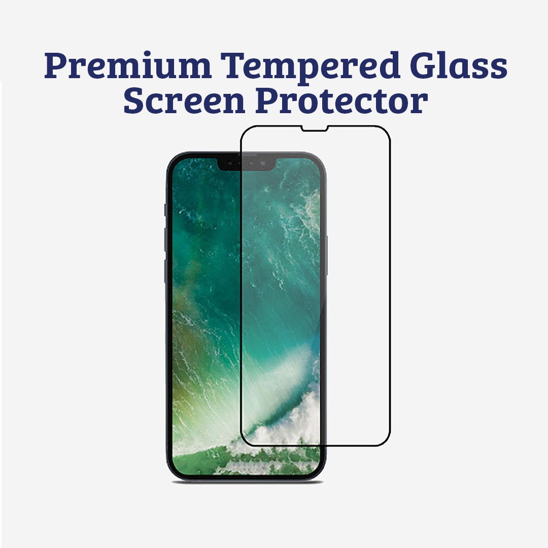 Anik Premium Full Edge Coverage High-Quality Full Faced Tempered Glass Screen Protector fit for iPhone 12