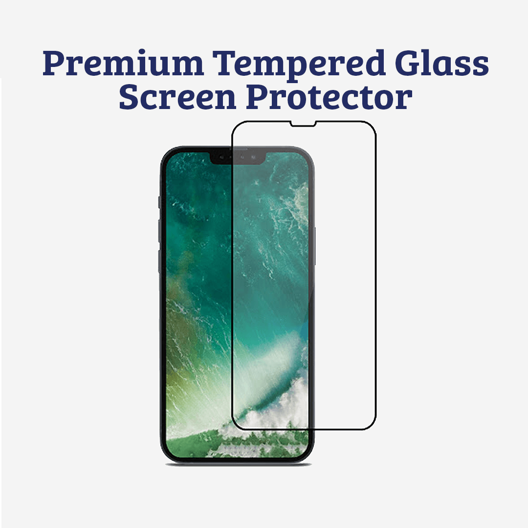 iPhone 14 Pro Compatible 5D Full Cover Tempered Glass Screen Protector