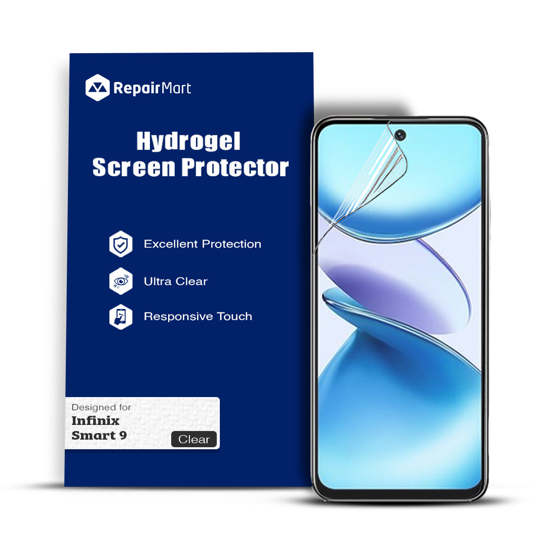 Infinix Smart 9 Compatible Premium Hydrogel Screen Protector With Full Coverage Ultra HD