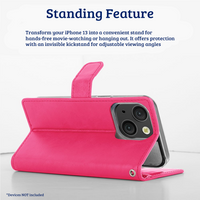 Thumbnail for iPhone 15 Compatible Case Cover With Bluemoon Diary - Hot Pink