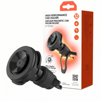 Thumbnail for Magnetic Suction Cup Car Phone Mount Black — Windscreen & Dashboard Holder, Heavy-Duty Hold | Australian Stock