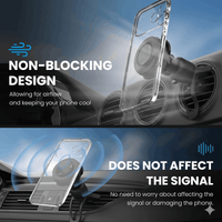 Thumbnail for Magnetic Suction Cup Car Phone Mount Black — Windscreen & Dashboard Holder, Heavy-Duty Hold | Australian Stock