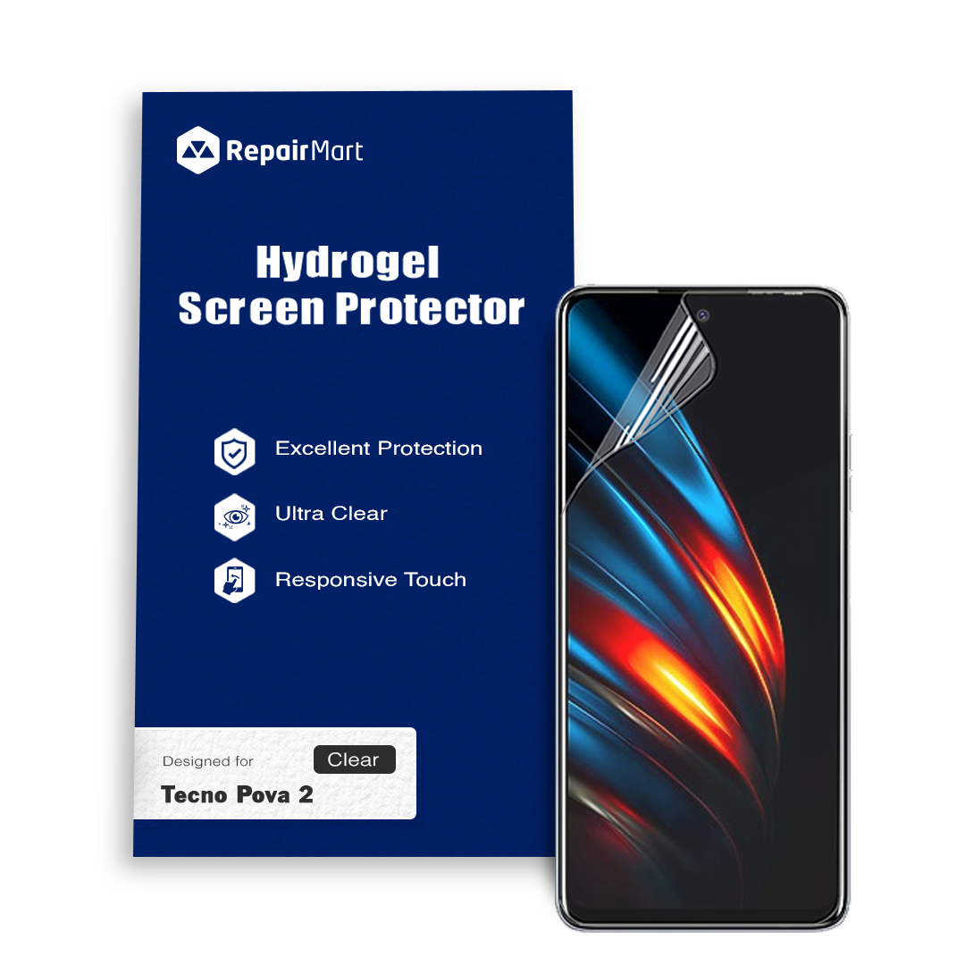 Tecno Pova 2 Compatible Premium Hydrogel Screen Protector With Full Coverage Ultra HD