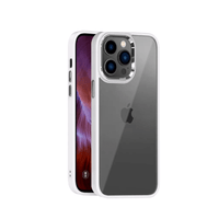 Thumbnail for iPhone 14 Compatible Case Cover With Shockproof Metal Camera Lens And Protection - Silver