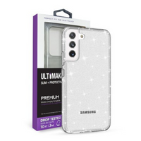 Thumbnail for Samsung Galaxy S22 Plus Compatible Case Cover With Shockproof Ultimate Glitter - Transparent