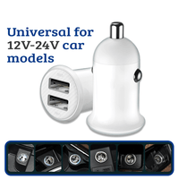 Thumbnail for Car Charger (Dual USB 4.8A) - Power Up Your Journey with Style and Efficiency-Black