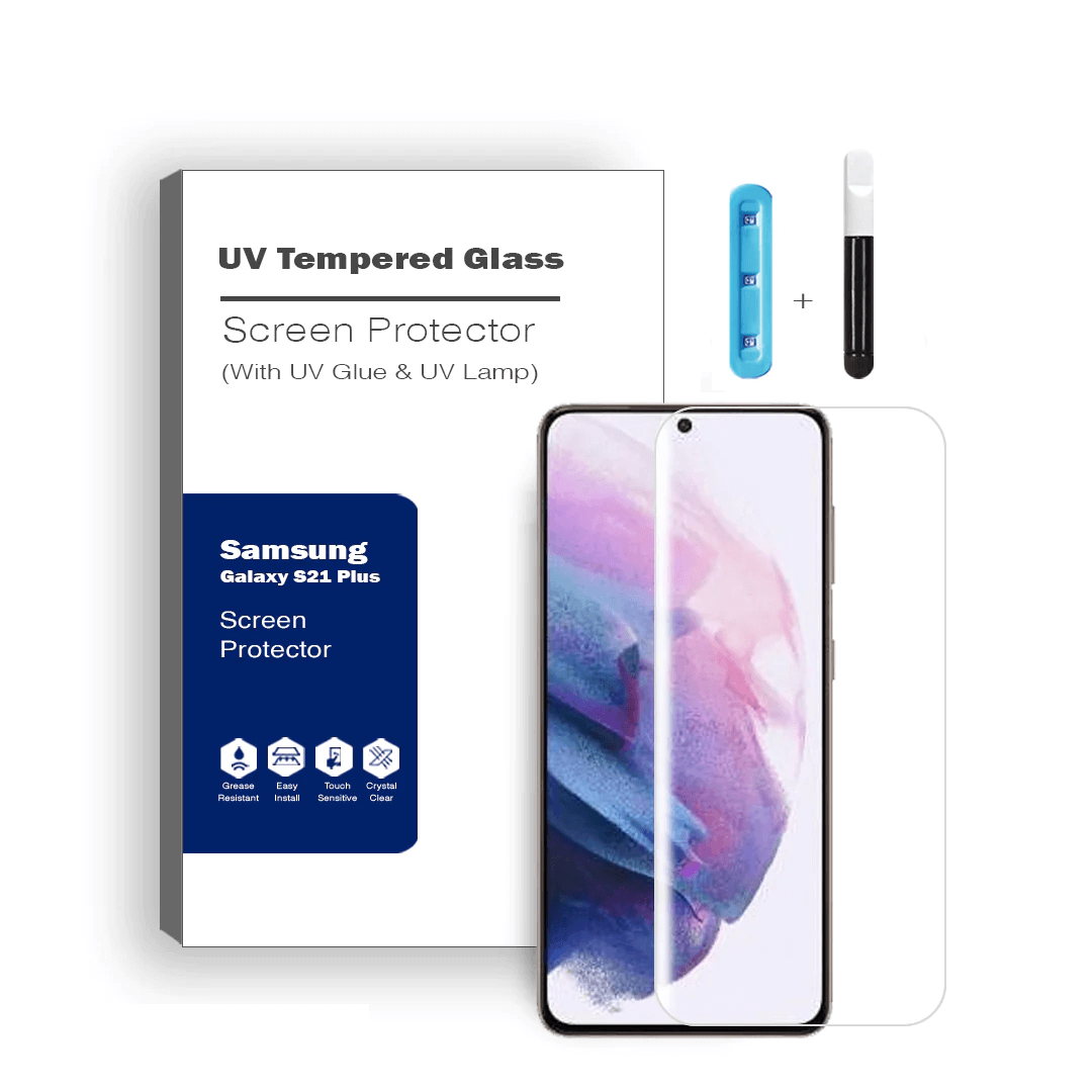 Advanced UV Liquid Glue 9H Tempered Glass Screen Protector for Samsung Galaxy S21 Plus - Ultimate Guard, Screen Armor, Bubble-Free Installation