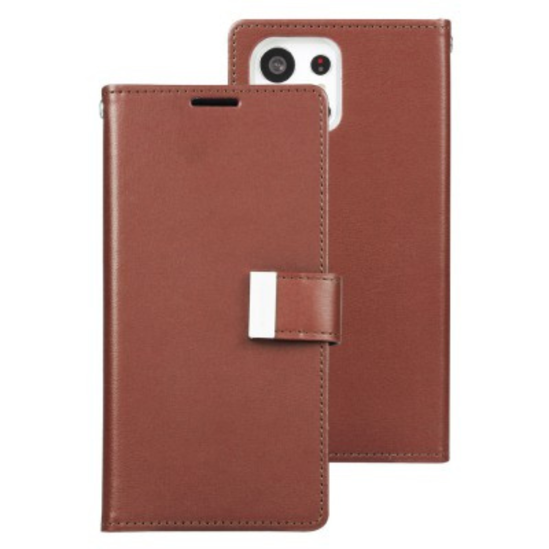 Samsung Galaxy S23 Plus Compatible Case Cover With Blue Moon Diary - Brown