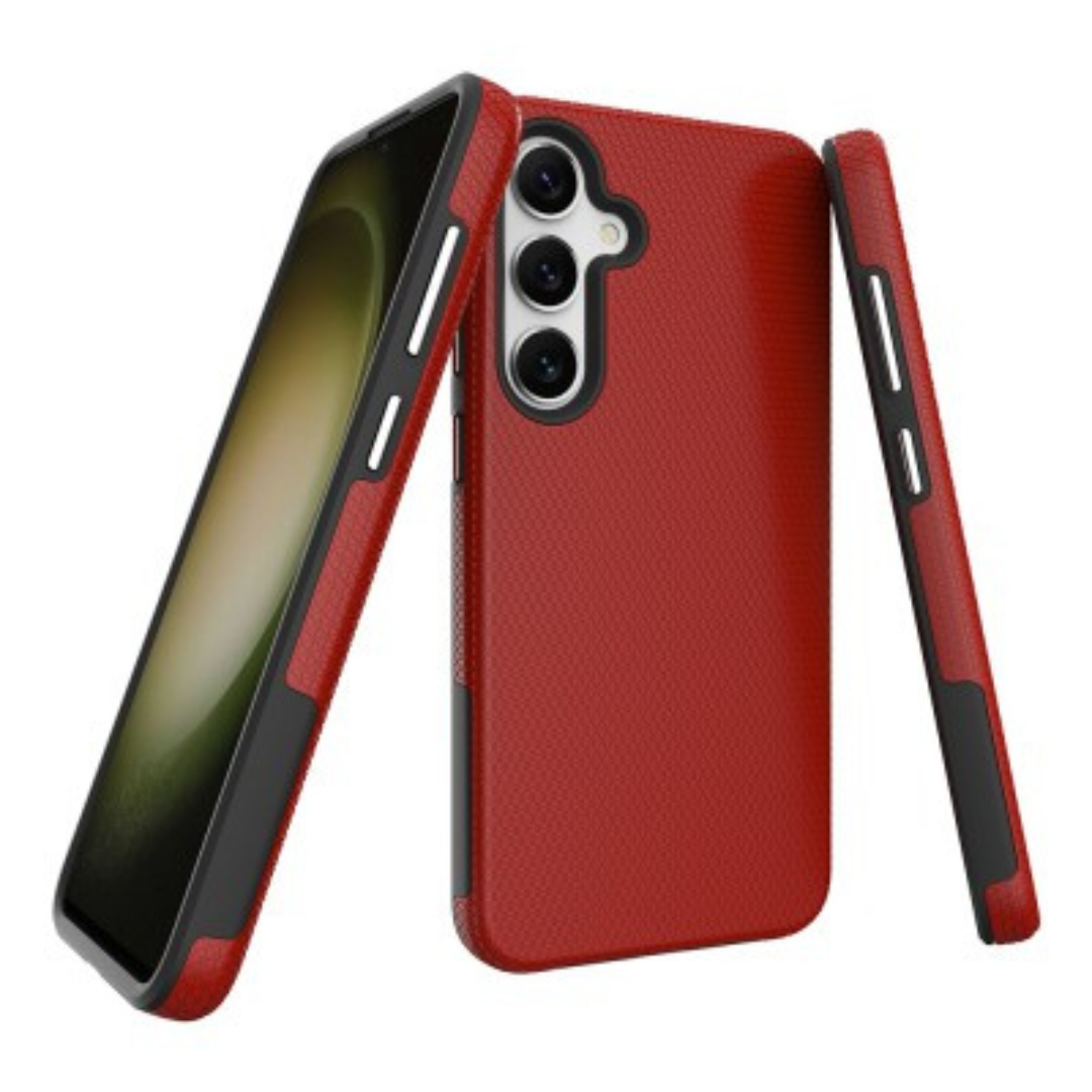 Samsung Galaxy S23 FE Compatible Case Cover With Shockproof Rugged Design - Red