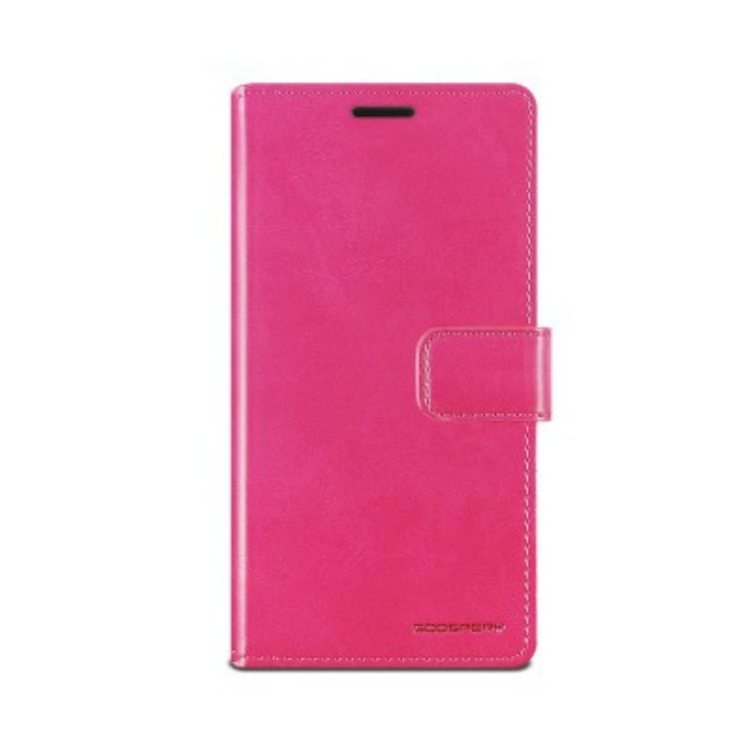 Samsung Galaxy S22 Ultra Compatible  Case Cover With Premium Blue Moon Diary - HotPink