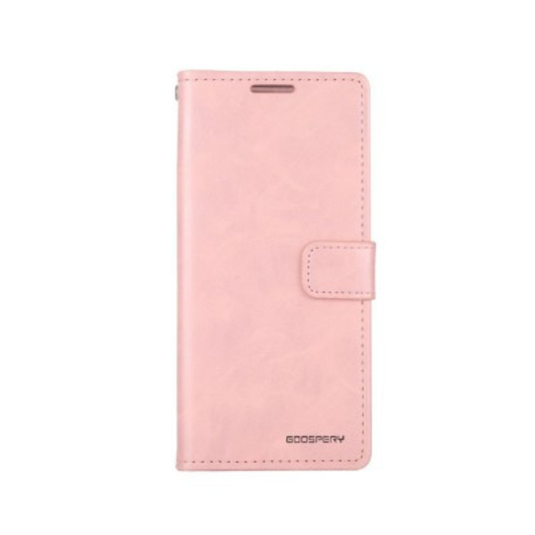 Samsung Galaxy S22 Ultra Compatible  Case Cover With Premium Blue Moon Diary - Rose Gold