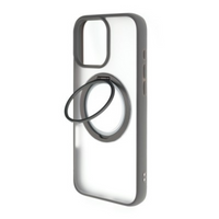 Thumbnail for iPhone 16 Plus Tough Case Cover with 360° Rotating Stand: Multi-Functional Design for Lens and Screen Protection, Compatible With Magsafe - Grey