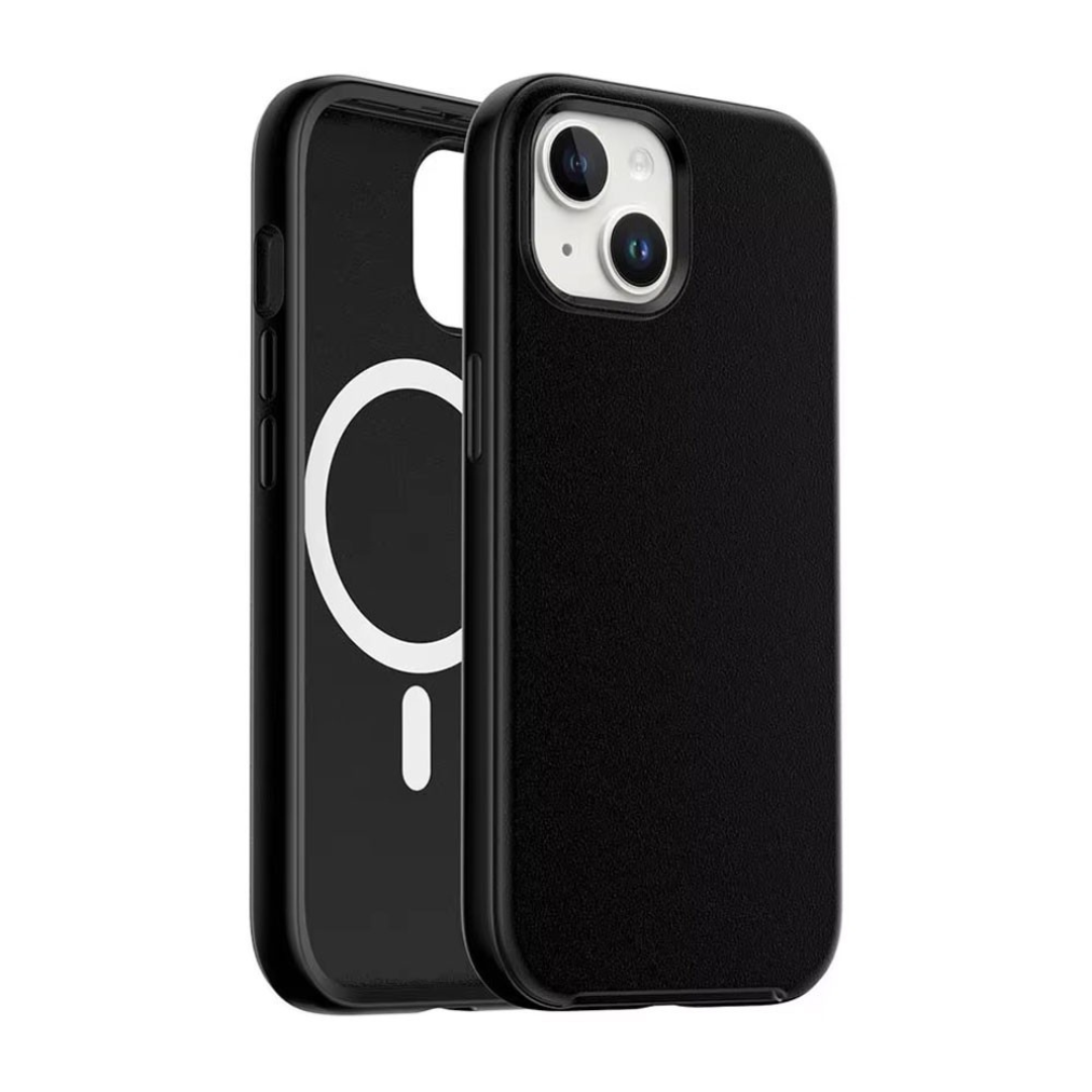 iPhone 15 Plus Drop Protection Case Cover - Shockproof, Strong Build, MagSafe Compatible With Screen & Camera Protection- Black