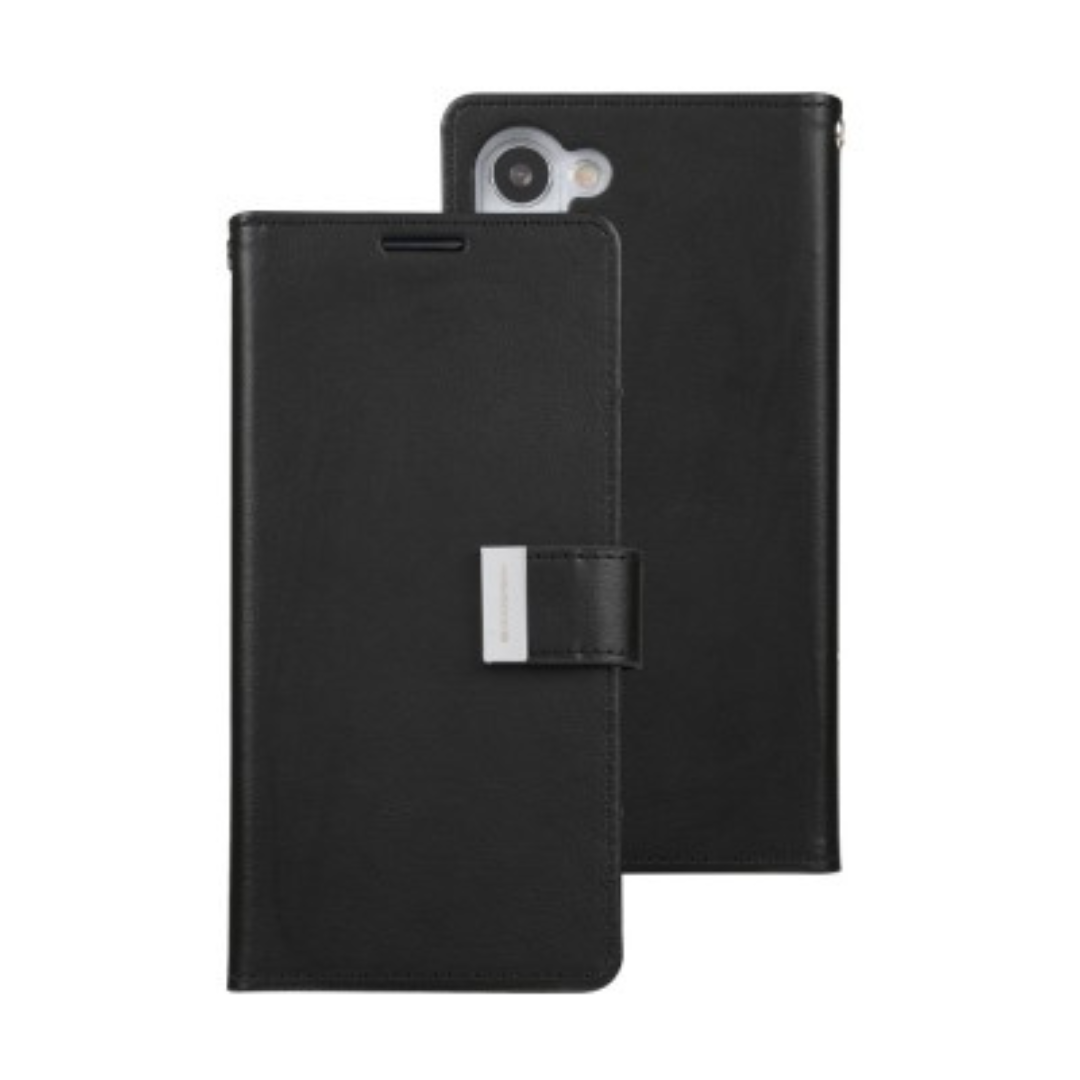 Samsung Galaxy S23 Compatible Case Cover With Rich Diary - Black