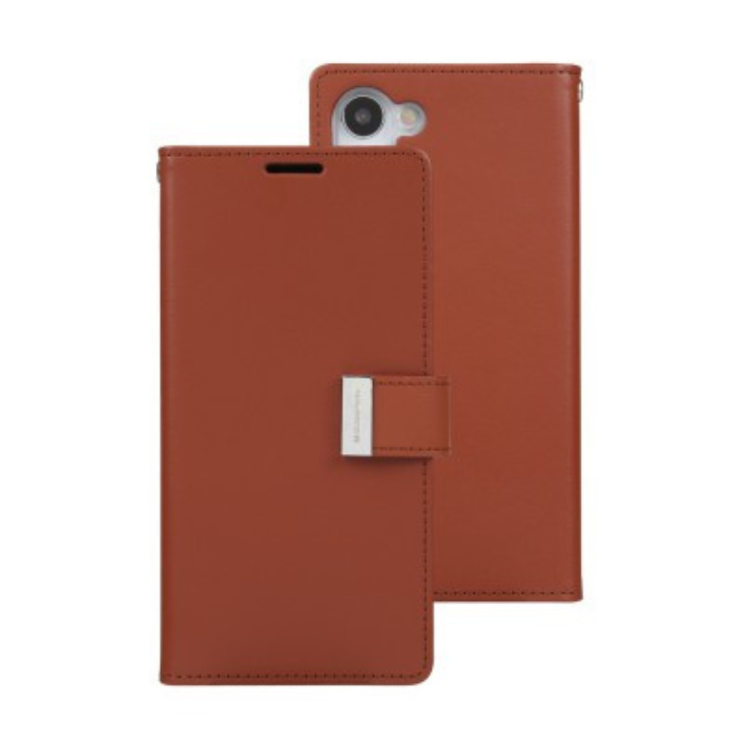 Samsung Galaxy S23 Compatible Case Cover With Blue Moon Diary - Brown