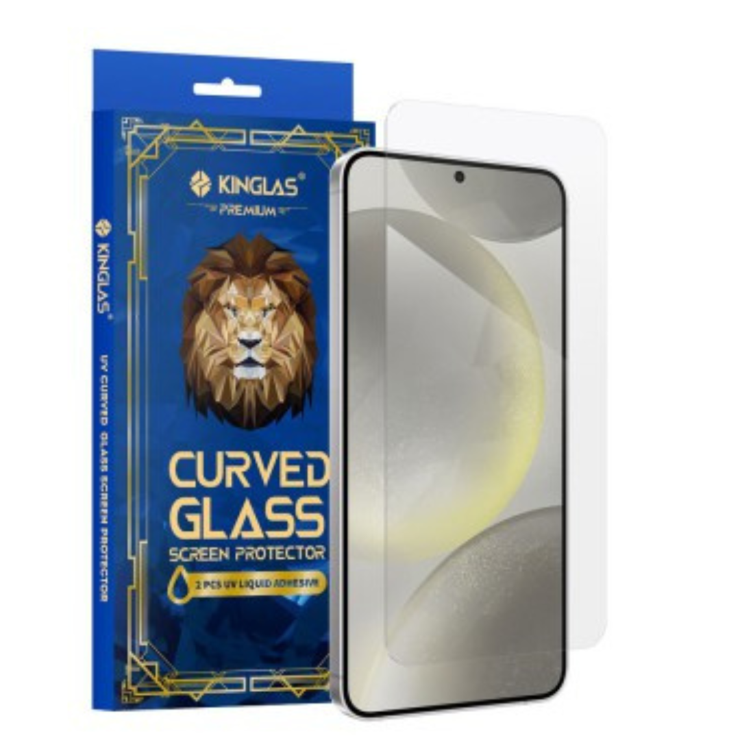 Samsung Galaxy S25 Plus Clarity Full-Coverage Tempered Glass Screen Protector - Very Adhesive UV Liquid Glue, Stain & Scratch Resistant, Premium Hardness & Touch Screen Sensitivity, Compatible with New Fingerprint Technology