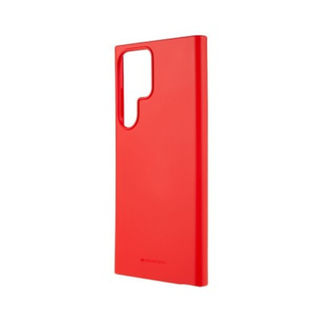 Samsung Galaxy S23 Ultra Compatible Case Cover With Premium Soft Feeling Jelly - Red