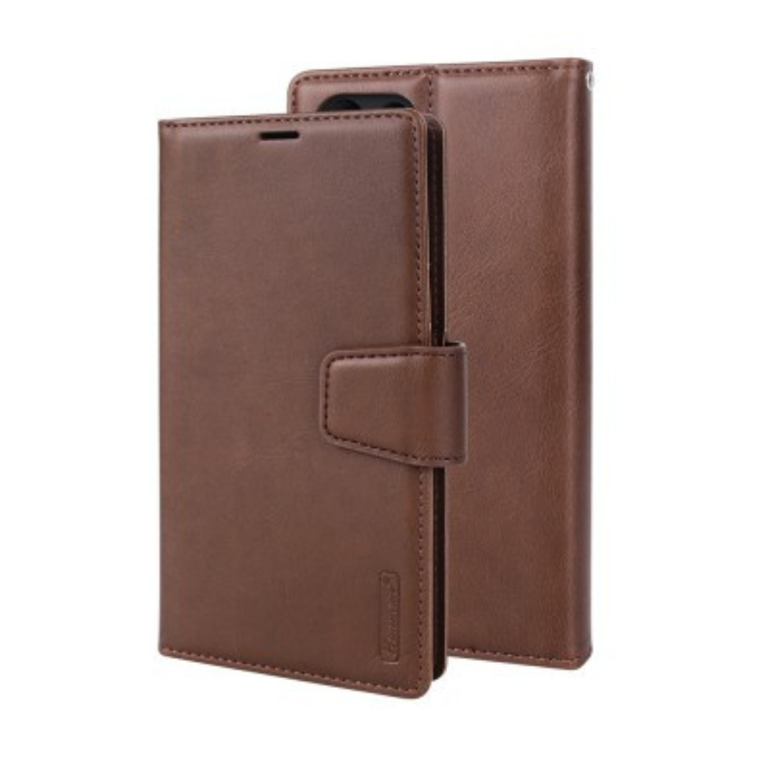 Samsung Galaxy S23 Ultra Compatible Case Cover With 2-in-1 Detachable Magnetic Flip Leather Wallet - Brown