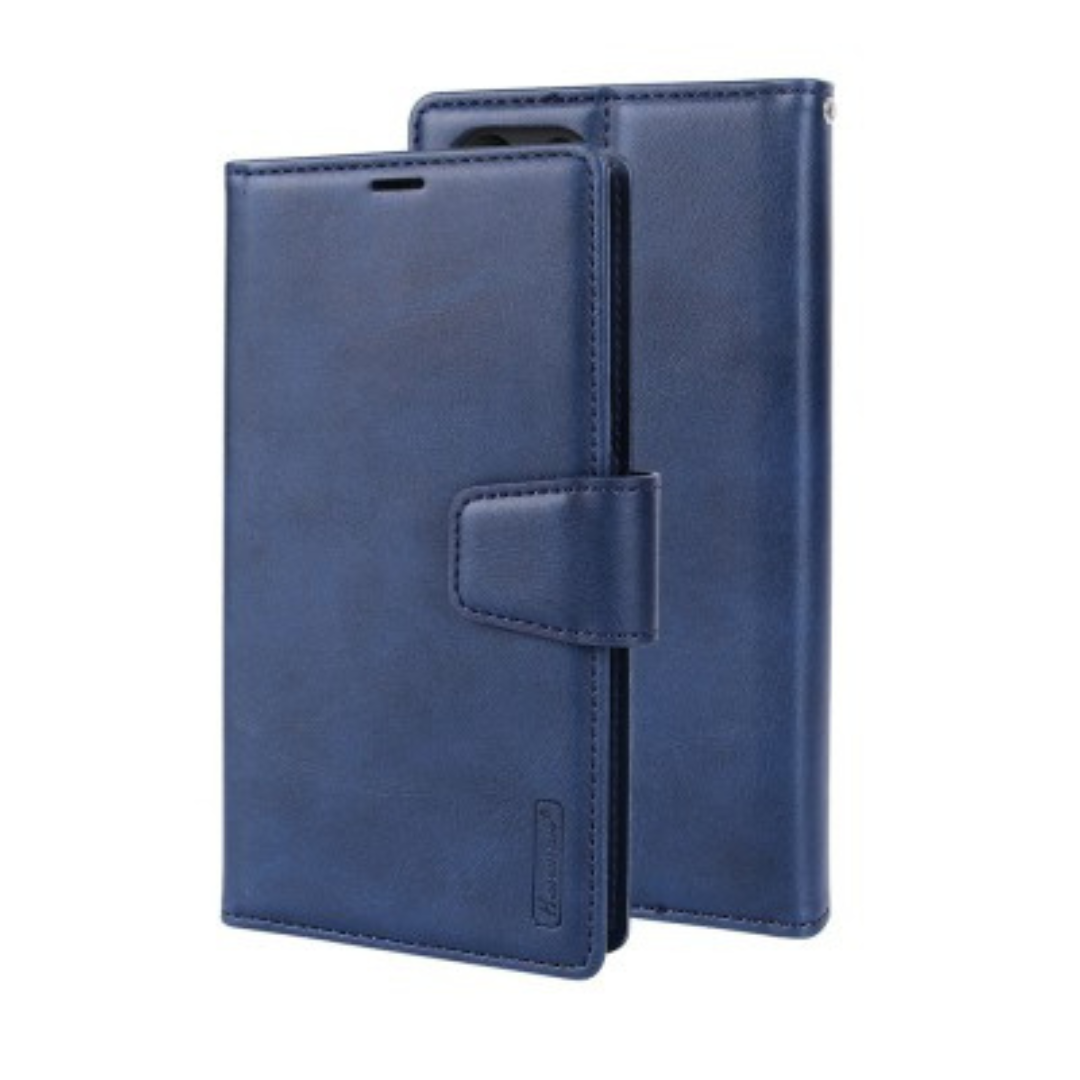 Samsung Galaxy S23 Ultra Compatible Case Cover With 2-in-1 Detachable Magnetic Flip Leather Wallet - Navy