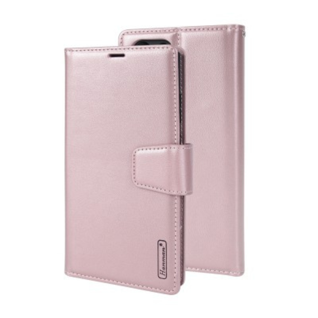 Samsung Galaxy S23 Ultra Compatible Case Cover With 2-in-1 Detachable Magnetic Flip Leather Wallet - Rose Gold