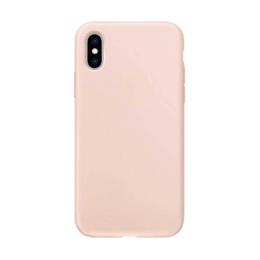 iPhone XS Compatible Case Cover With Liquid Silicone - Pink