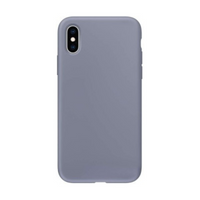 Thumbnail for iPhone XS Compatible Case Cover With Liquid Silicone - Lavender Grey