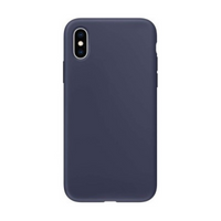 Thumbnail for iPhone XS Compatible Case Cover With Liquid Silicone - Navy