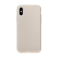 Thumbnail for iPhone XS Compatible Case Cover With Liquid Silicone - Stone