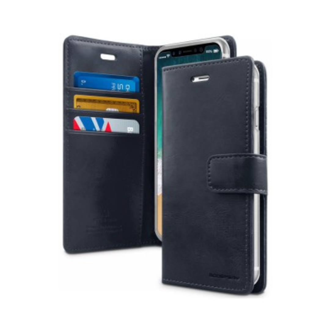 iPhone XS Compatible Case Cover With Bluemoon Diary - Navy