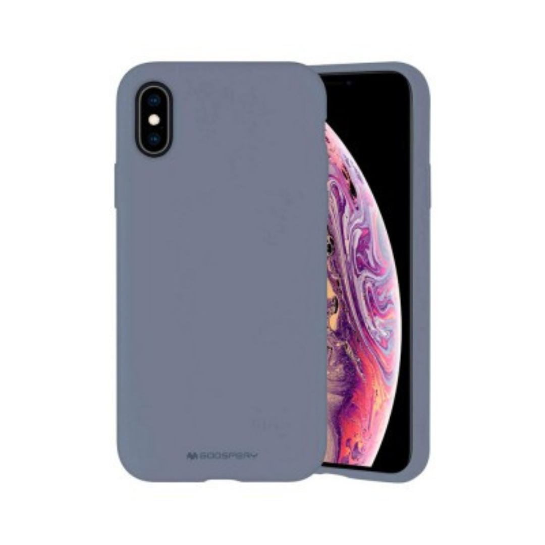 iPhone XS Compatible Case Cover With Premium Silicon - Lavender Grey