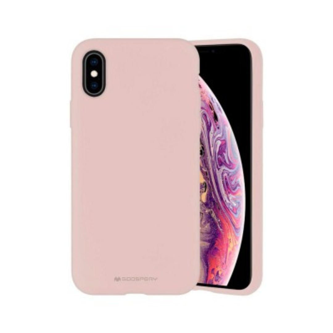 iPhone XS Compatible Case Cover With Premium Silicon - Pink Sand