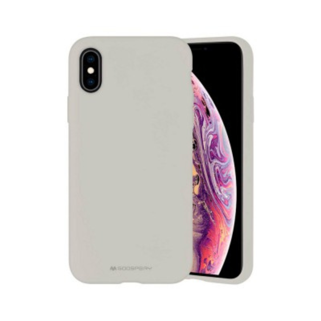 iPhone XS Compatible Case Cover With Premium Silicon - Stone