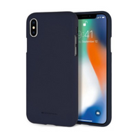 Thumbnail for iPhone XS Compatible Case Cover With Soft Feeling Jelly Silicon - Navy