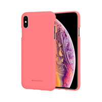 Thumbnail for iPhone XS Compatible Case Cover With Soft Feeling Jelly Silicon - Pink Sand