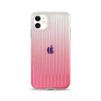 Thumbnail for Case cover with hologram aurora laser stripe effect, fits iPhone 12 Pro Max (6.7'')