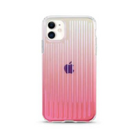 Thumbnail for Case cover with hologram aurora laser stripe effect, fits iPhone 12 / 12 Pro (6.1'')