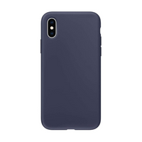 Thumbnail for iPhone XS Max Compatible Case Cover With Liquid Silicone - Navy