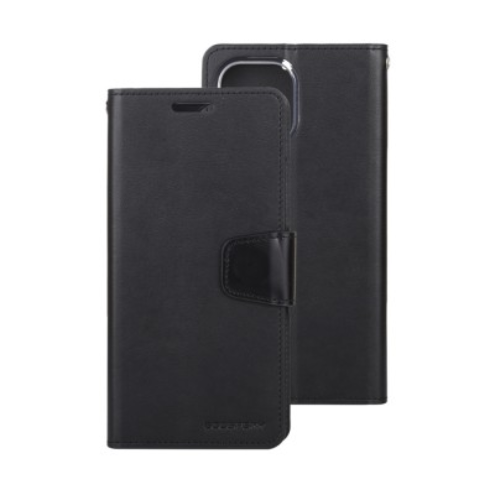 iPhone 13 Pro Compatible Case Cover With Sonata Diary - Black