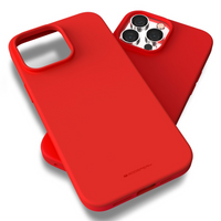 Thumbnail for iPhone 15 Pro Soft Silicone Jelly Case Cover - Long Lasting With Shock &Drop Protection, And Screen & Camera Lens Guard-Red