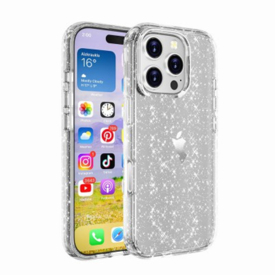 iPhone 16 Pro Transparent Shockproof Case Cover: Tough Protection, Scratch-Resistant And MagSafe Compatible - Shiny Clear