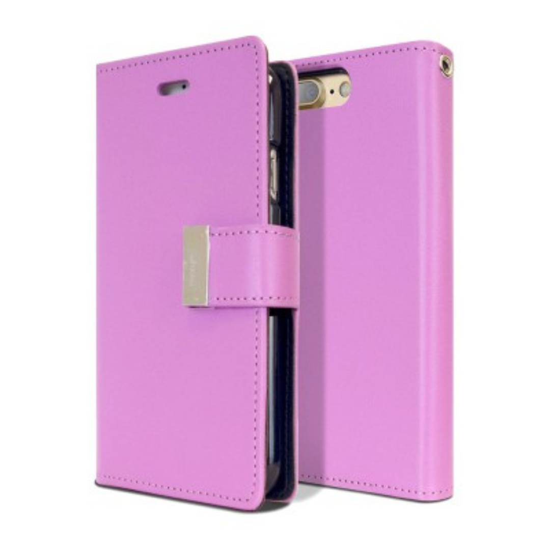 iPhone 7 Plus Compatible Case Cover With Rich Diary for Stylish Protection - Purple