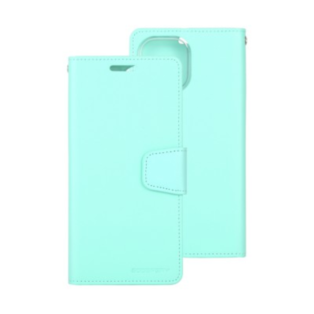 iPhone 13 Pro Compatible Case Cover With Sonata Diary - Mint