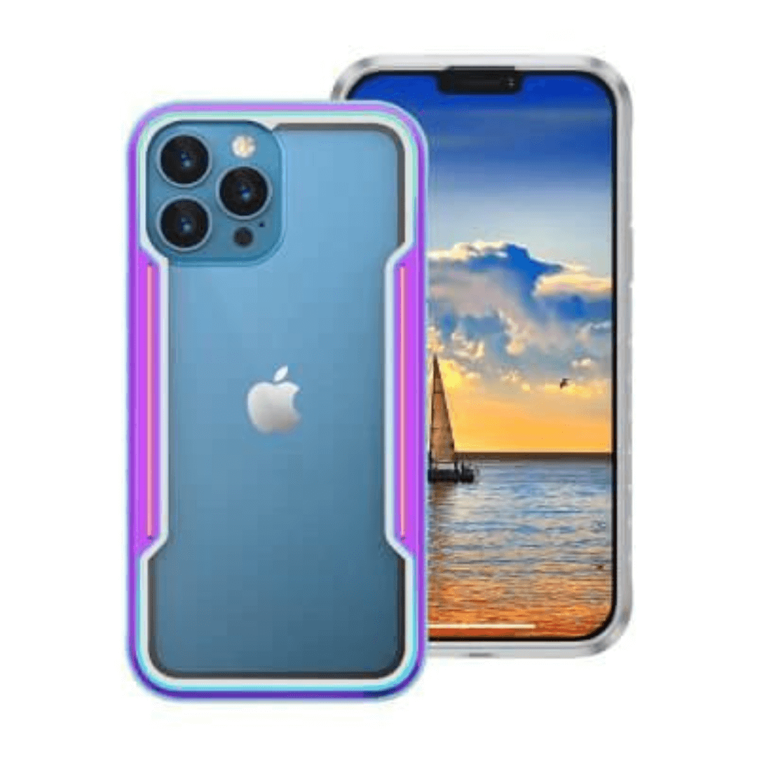 iPhone 13 Mini Compatible Case Cover With Premium Shield Shockproof Heavy Duty Armor-Iridescent