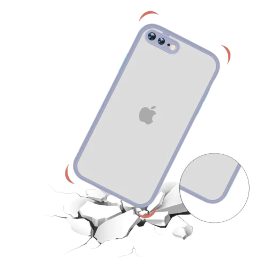 Translucent Shockproof Camera Protection Case fit for the iPhone SE (2020)