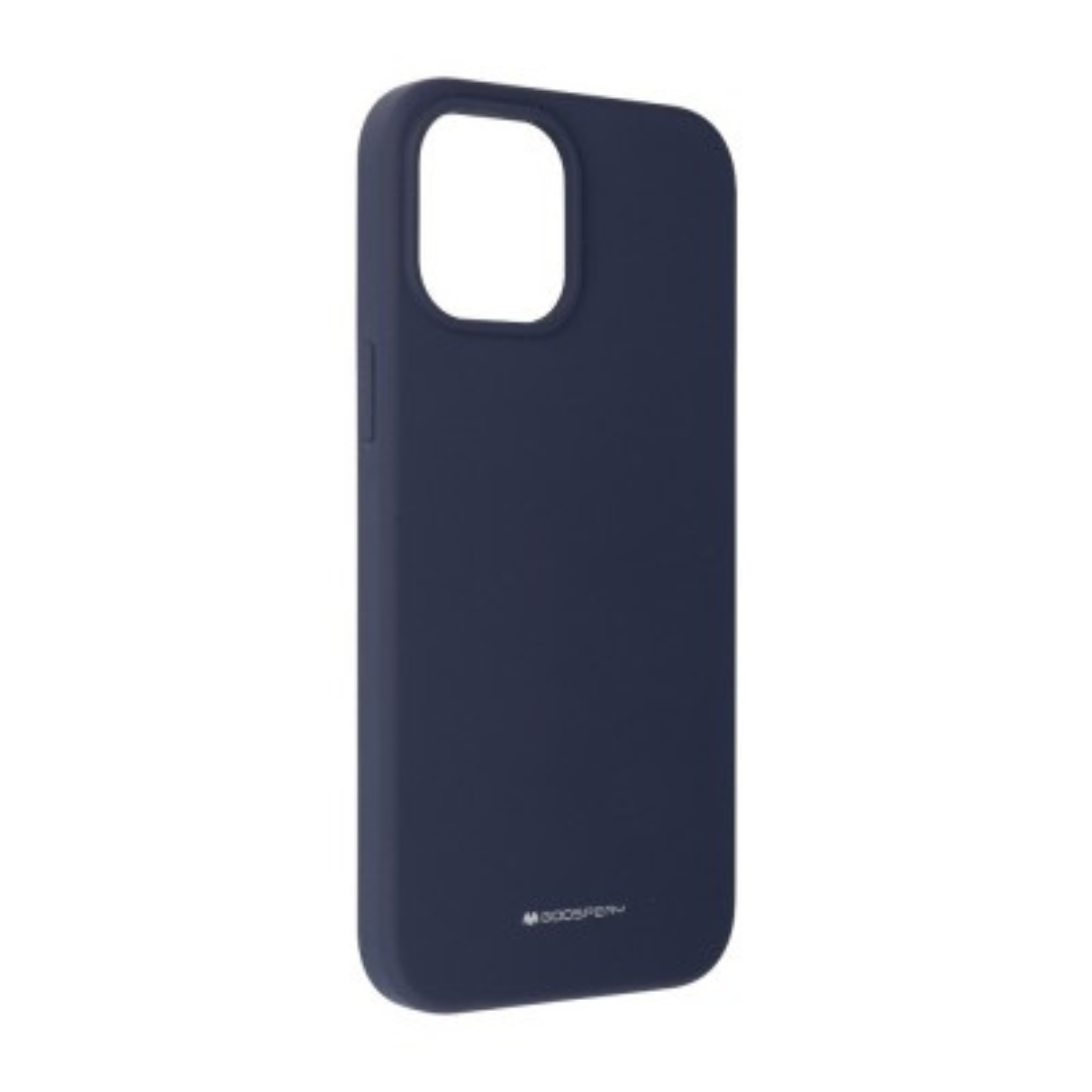 iPhone 16 Soft Silicone Case Cover: Durable, Shock-Proof, Drop-Proof, Smooth Silky Exterior - Navy